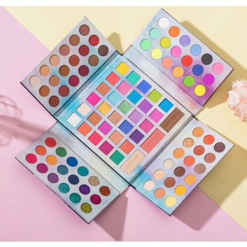 105 Color Eyeshadow Palette Highly Pigmented Matte Glitter Neon Eyeshadow Palette Makeup With Blush Powder All In One Gift Set