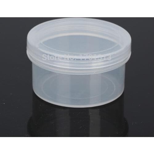 50 pcs Small screw-top round transparent plastic box PP box product packaging Container Box