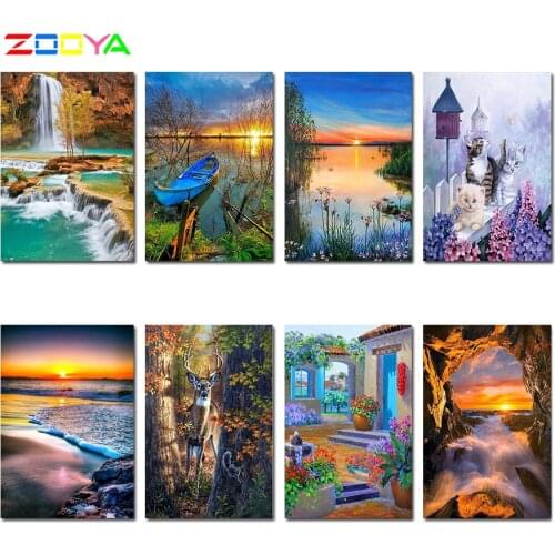 5D Diy Full Round Drill Diamond Painting Scenery Classic Mosaic Diamond Embroidery Cross Stitch Art Craft House Decor Gift Lx944