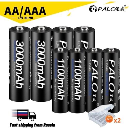 PALO 1.2V NI-MH Rechargeable Battery +1.2V NI-MH Rechargeable Battery AA AAA Rechargeable Battery For Remote,Control,Toy