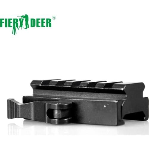 Fiery Deer Quick Release Low Profile Riser QR Block Picatinny Rail Mount Adapter 20mm Picatinny Hunting Caza Bipod Chasse