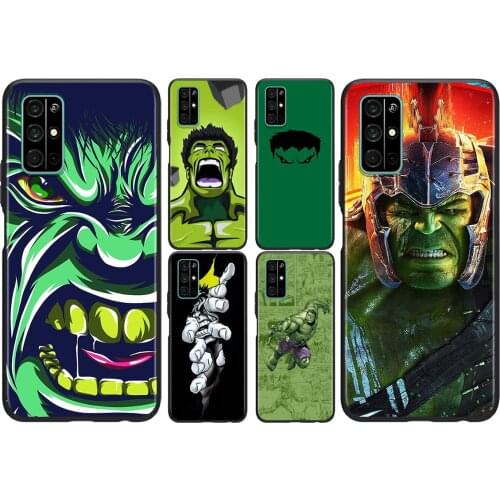 Hulks Avengers For Huawei Honor 50 SE V30 View 20 V20 30i 30S 30 20S 20E 20i 20 Lite Pro Plus Black Phone Case