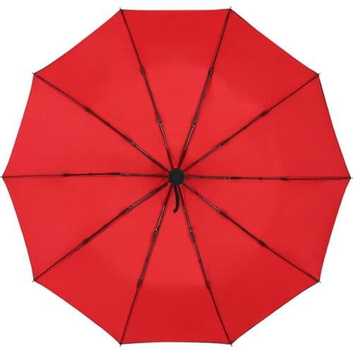 10K Double-Layer Automatic Folding Business Umbrella Three Fold Sunshade Umbrella Windproof Durable 3 Folding Sun Umbrellas