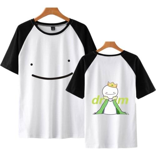 Dreamwastaken T Shirt Summer Cartoon Short Sleeve Tops Men Women T-shirt Dream Smp Merch Graphic Tees Boy Girl Clothes