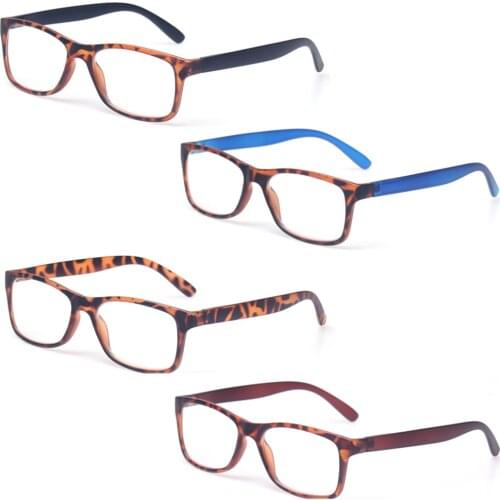 Fashion Reading Glasses Women 4 Pairs Spring Hinges Pattern Design Ladies Readers