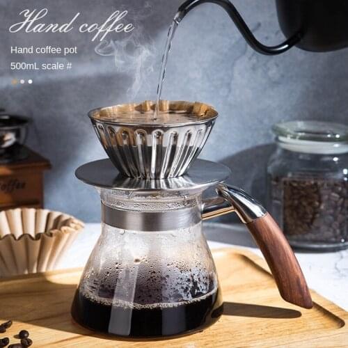 Drip Coffee Maker Glass Pot Espresso Machine Kettle Percolator Milk Pitcher Tea Pot Reusable Pour Over Coffee Filters Coffeeware