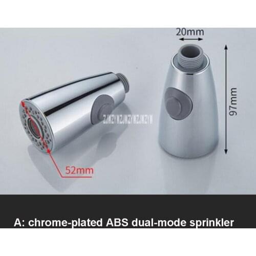 50pcs/lot Home Pull-type Basin Faucet Accessories Water Sprinkler MH-P01 ABS Dual-mode Hand-held Two-function Small Sprinkler
