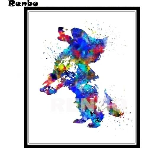 DIY 5D Square Diamond Mosaic cocker spaniel watercolor Diamond Painting Cross Stitch Kits Diamond Embroidery Dog Pattern A819