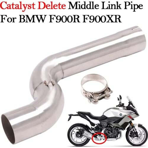 Slip On For BMW F900 F900R F900XR Motorcycle Exhaust Modified Muffler Escape Moto Enhance Tube Catalysts Delete Middle Link Pipe