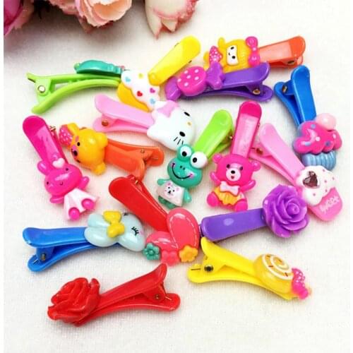 Little Bow Solid Ribbon Bows Babies Fine Resin plastic cartoon Hair Mini Clip Newborn Small Hair Clip Infant Hairbows Hairpin