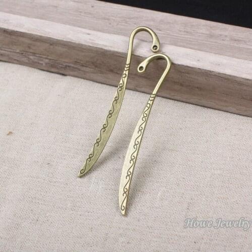 Wholesale 8 pcs quality Antique bronze Bookmarks Pendant Zinc Alloy Metal DIY Bracelet Necklace Jewelry Accessories