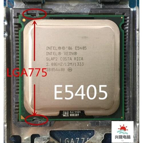 Intel socket 775 Xeon E5405 SLAP2 SLBBP Quad-Core 2.0GHz 12MB 1333MHz works on LGA 775 mainboard no need adapter