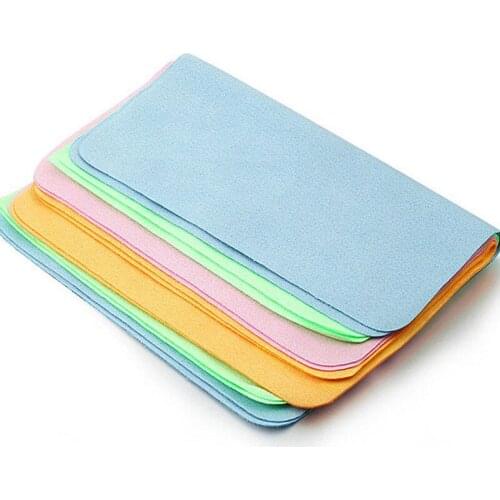5PCS Colorful Lens Cloth Cleaning Microfiber Glasses Cloths Camera Phone Computer Screen Cleaning Cloth Wholesale