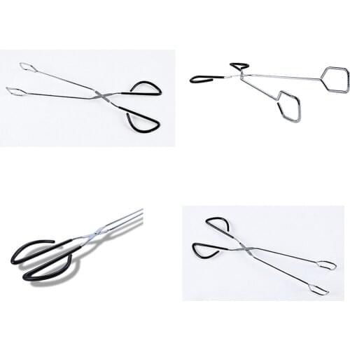 Grill Tongs Stainless Steel Heavy Duty Barbecue Clip Baking Tongs for Grilling Scissors Type Grilled Food Clip Barbecue Tool
