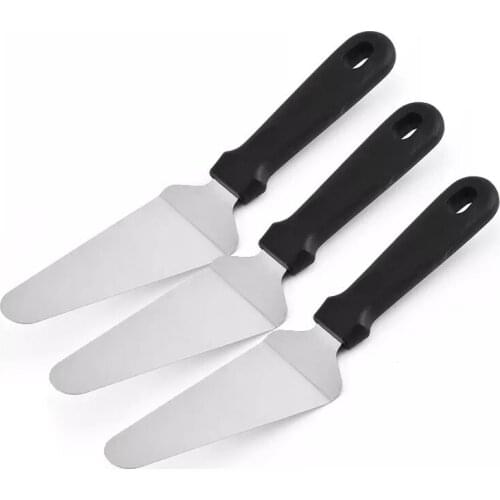 Chef Prosentials 3-Pieces-in Stainless Steel Pizza Peel Triangular Spade Pie Server Tray Baking Accessories