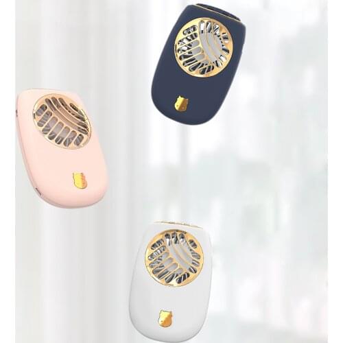 Mini Neck Fan Portable Handheld Fan Rechargeable Battery Operated with Lanyard for Cooling and Travel