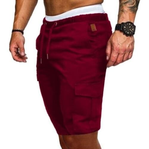 Gym Training Running Shorts Men Elastic Drawstring Sport And Fitness Shorts Workout Clothing Beach Shorts Swim Trunks Beachwear