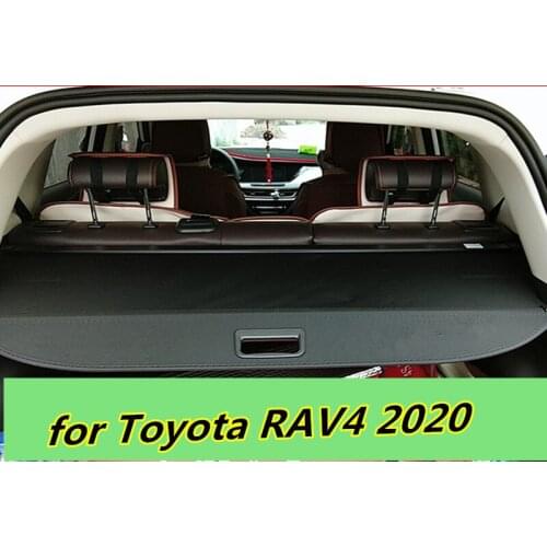 Rear Parcel Shelf Car styling Trunk Cover Material Curtain Rear Curtain Retractable Spa for Toyota RAV4 2020