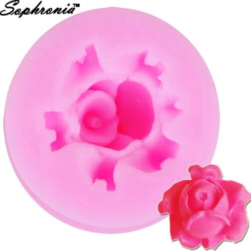 Sophronia M506 Rose Flower 1pcs Shape UV Resin Jewelry Silicone Mold Expoxy Mold Jewelry Making DIY Craft
