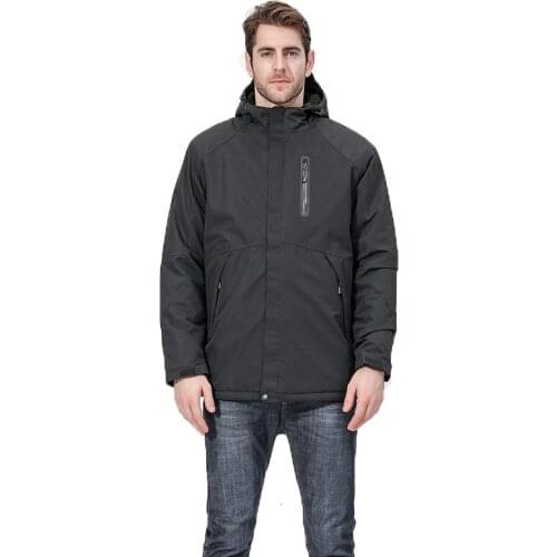 Outdoor Charge Clothes Waterproof Fabric Intelligence USB Charging Heating Windproof Warm Cycling Climbing Skiing Jackets
