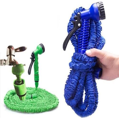 New Water Gun Garden Hose Retractable Magic Hose EU High Pressure Car Wash Hose With Metal Spray Gun Outdoor Garden Watering