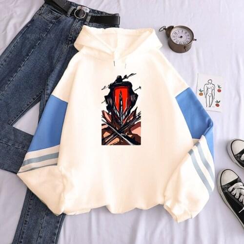 Japanses Manga Denji Chainsaw Man Anime Patchwork Sweatshirts Women Long Sleeve Korean Fashion Hip Hop Itself Oversized Hoodies