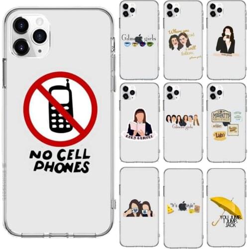 Gilmore Girls Funny umbrella Phone Case Transparent for iPhone 6 7 8 11 12 s mini pro X XS XR MAX Plus cover funda shell