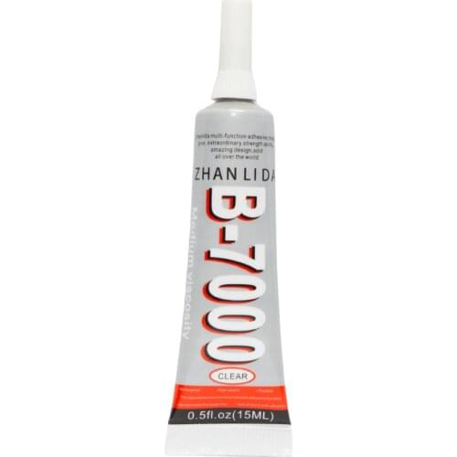 Zhanlida B7000 15ML Clear Contact Phone Frame Repair Adhesive Multipurpose DIY Resin Jewelry Glue With Precision Applicator Tip