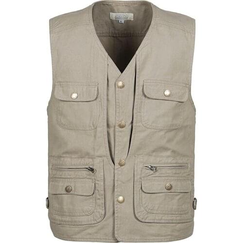 Vest Men Summer New Male Sleeveless Jacket Mens Photographer