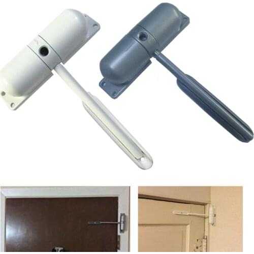 1 Set 10-70Kgs Black Adjustable Surface Mounted Spring Door Closer Automatic Door Closer Fire Rated
