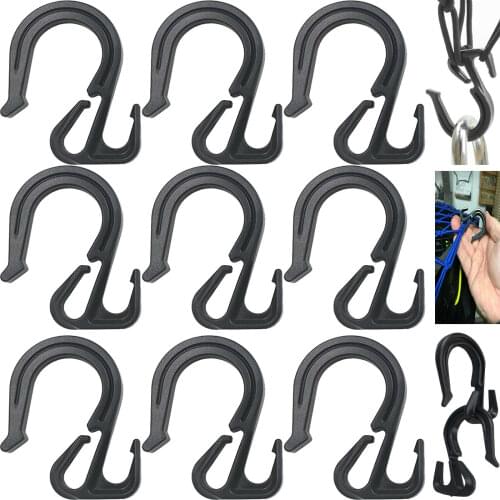 10pcs/lot Nylon Net Hooks Bungee Cord Hooks Cargo Net,Bungee Net,Truck Net Truck Organizer