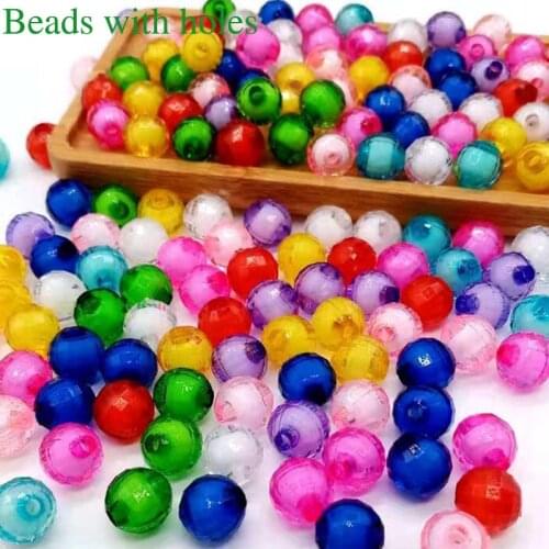 8mm 100pcs Faceted Earth Acrylic Loose Spacer Beads For Jewelry Making Sew On Acrylic Beads DIY Bracelet/Beaded Braided Jewelry