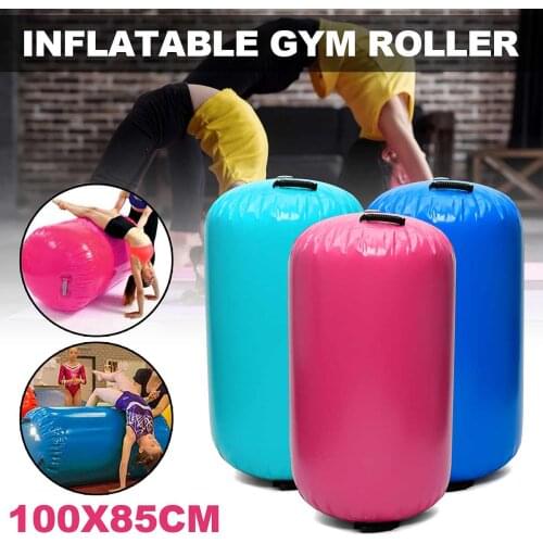 100x85cm AirTrack Inflatable Gymnastics Gym Air Mat Floor Gymnastics Exercise Inverted Round Column Tumbling Mat