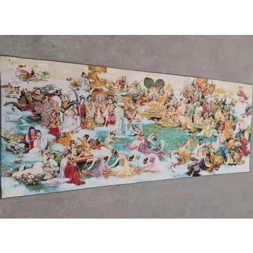 160x60cm/ Chinese silk embroidery painting - Chinese Classical Figures Gathering
