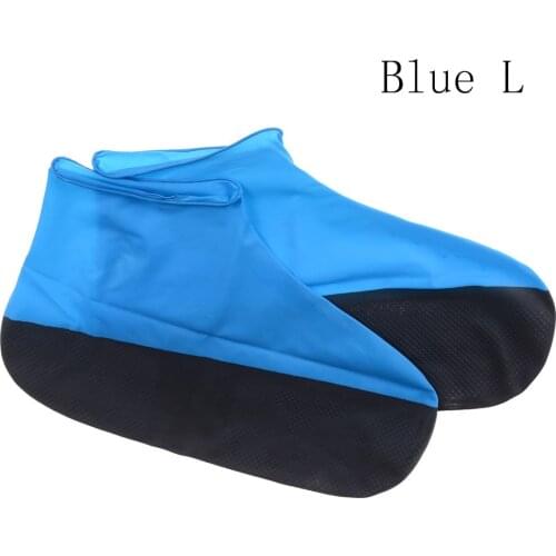 2PCS Waterproof Shoe Cover for Men Women Elasticity Latex Rain Covers Shoes Easy Carry Overshoes Tear Resistant Boot Protector