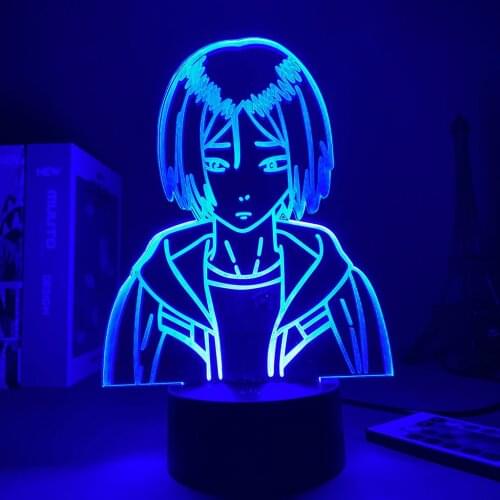 3D Lamp Anime Figure Haikyuu Kenma Kozume Volleyball USB Light Night Light For ChildrenValentines Day Gift