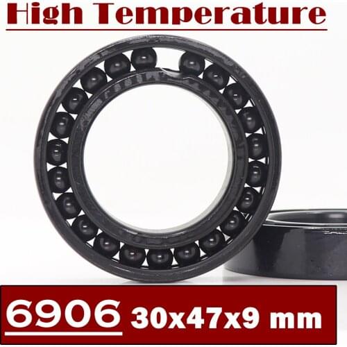 6906 High Temperature Bearing 30*47*9 mm ( 2 Pcs ) 500 Degrees Celsius Thin Section Bearings Full Ball Bearing