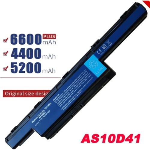 New 6cell battery 4741 for ACER AS10d81 AS10d51 batteries AS10d31 battery for laptop Aspire 5552g e1-531 battery fast shipping