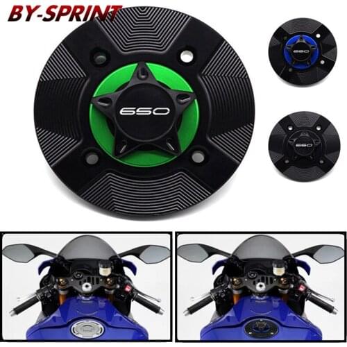 CNC Aluminum Motorcycle Fuel Oil Gas Tank Cap Petrol Covers Quick Release Lockless For KAWASAKI Z650 z 650 Ninja650 NINJA 650