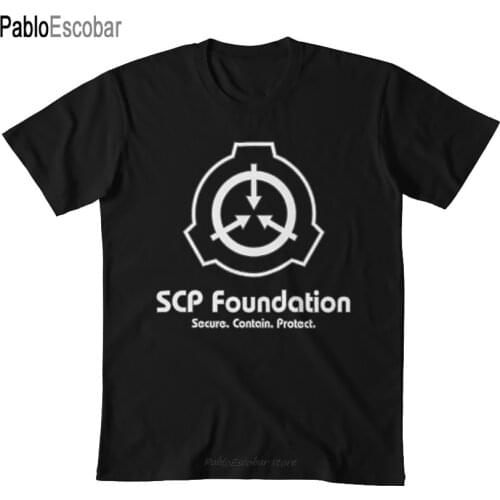 SCP Foundation (in White) T shirt scp scp foundation containment breach secure contain protect scp 173 special containment
