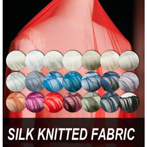 90-140CM Wide White Red Black Blue Purple Solid Color Stretch Net Silk Fabric 21Colors