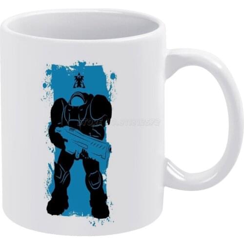 Lock And Load White Mug White Ceramic Tea Cup Birthday Gift Milk Cups and Mugs Star 2 Nerd Games Video Games Marine Terran
