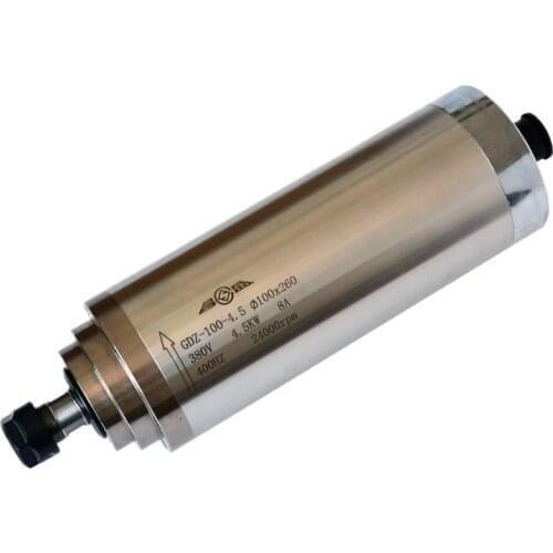 3.7kw 4.5kw ER20 220v/380v 100mm Diameter Water Cooled Spindle Motor For CNC Router