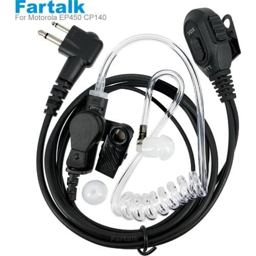 VOX Earpiece Headset Mic for MOTOROLA Radio DP1400 EP450 DEP450 CP040 CP140 CP180 XTN446 BPR40 EP350 MP300 CP200 Walkie Talkie