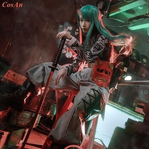 Hot Game Arknights Hoshiguma Cosplay Costume The High Quality Ghost Head Mask Battle Uniform Halloween Party Role Play Clothing