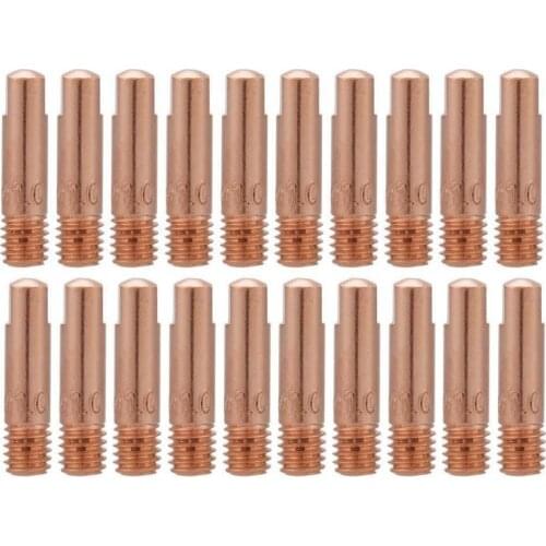 20pcs/set Corrosion Resistant Semi-automatic 0.8mm/1.0mm /1.2mm MIG Welding Nozzle Contact Tips Gas Diffuser Connector Holder