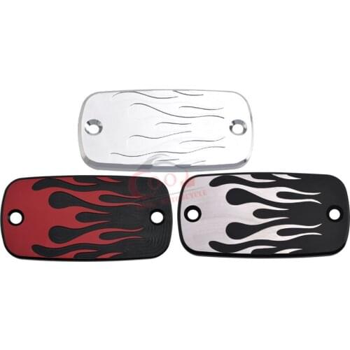 Motorcycle Chrome / Red / White Brake Fluid Reservoir Cap Protective Cove For Honda Shadow 600 750 1100 1991-2012