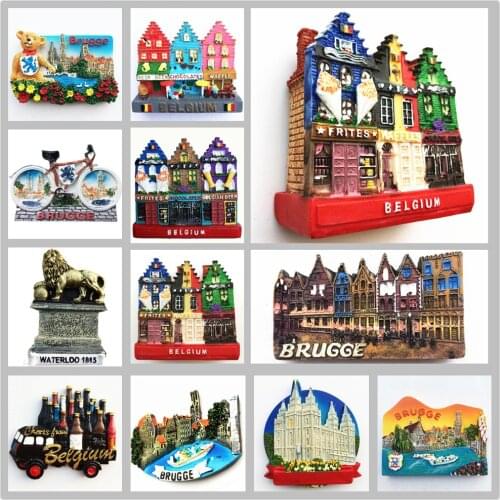 Belgium Fridge Magnet Tourist Souvenirs Refrigerator Magnetic Stickers Travel Gifts