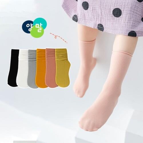 2021 Spring And Summer New Children Infant Sock Girl Socks Curled Candy Color Boy Childrens Socks Womens Socks