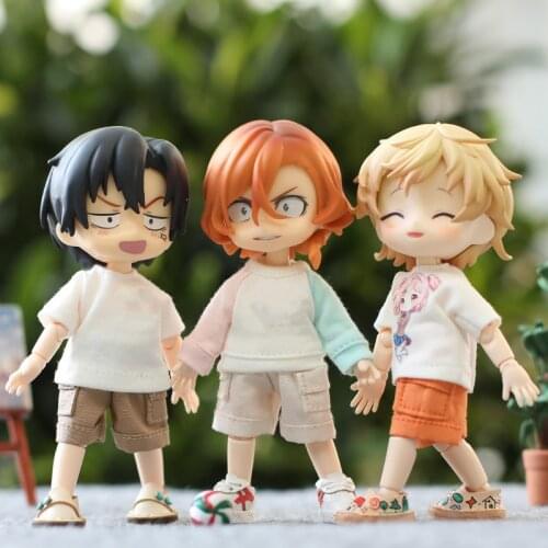 Ob11 baby clothes multicolor overalls shorts Molly baby clothes GSC solid 12 points BJD pants